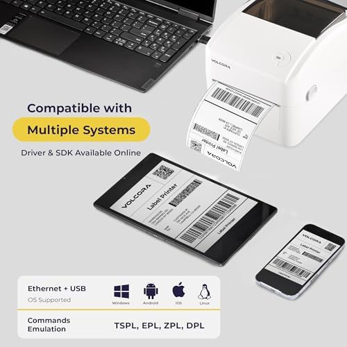 Ethernet and USB desktop shipping printer — photo 3