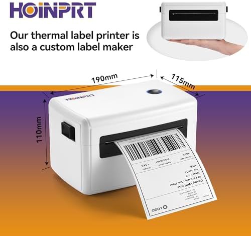 White high speed USB shipping printer — photo 4