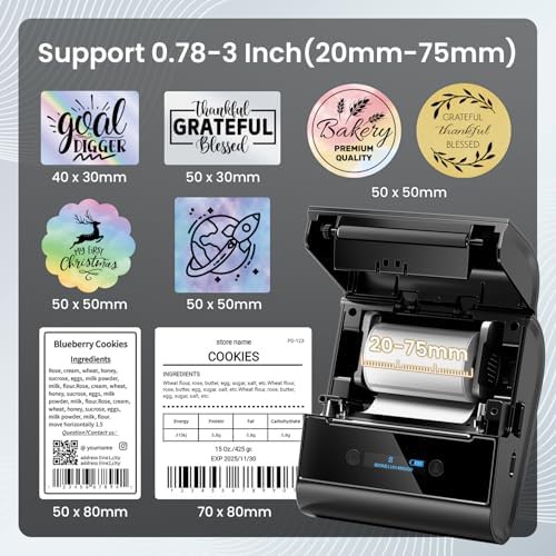 Three inch black barcode sticker printer — photo 3