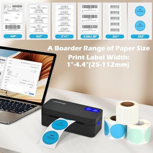 Bluetooth thermal shipping printer for packages — photo 4