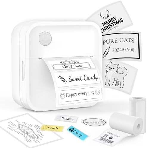 Mini inkless bluetooth label maker machine