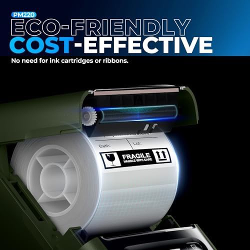 Deep green portable two inch label printer — photo 3