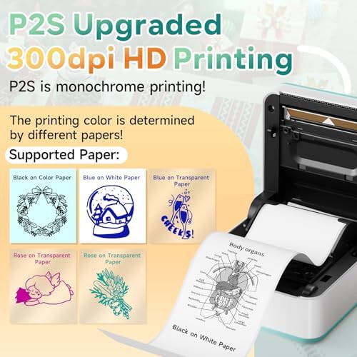 Mini thermal sticker printer 300 dpi — photo 4