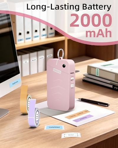 Portable bluetooth thermal label machine with tape — photo 4
