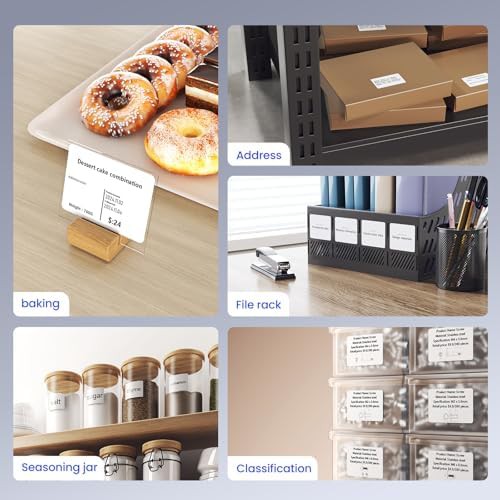 White handheld inkless label maker for retail — photo 3