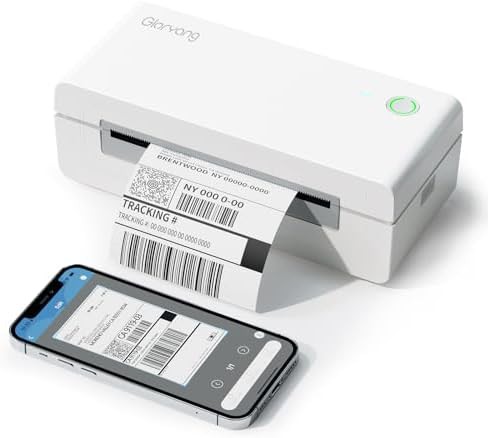 White 4x6 thermal shipping label printer
