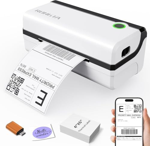 Wireless thermal shipping printer for packages