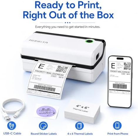 Wireless thermal shipping printer for packages — photo 5