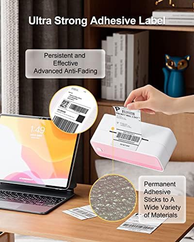 Pink thermal shipping labels 4x6 inch — photo 4