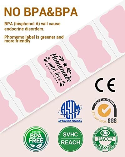 White round thermal stickers two inch — photo 4