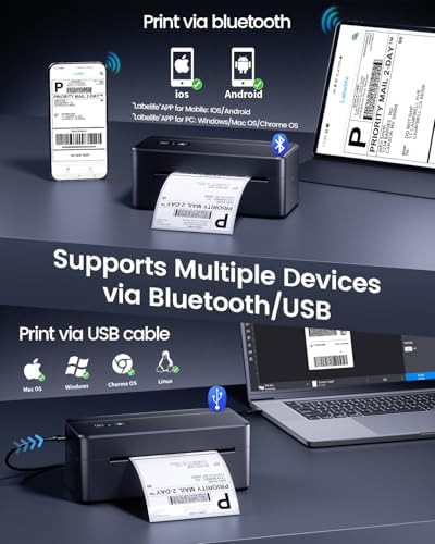 Small business Bluetooth thermal label printer — photo 4