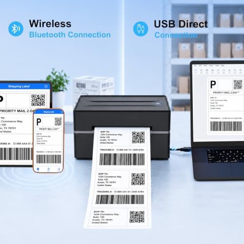 High speed bluetooth shipping label printer — photo 5