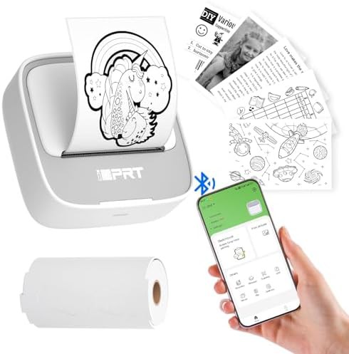 Pocket inkless sticker maker printer