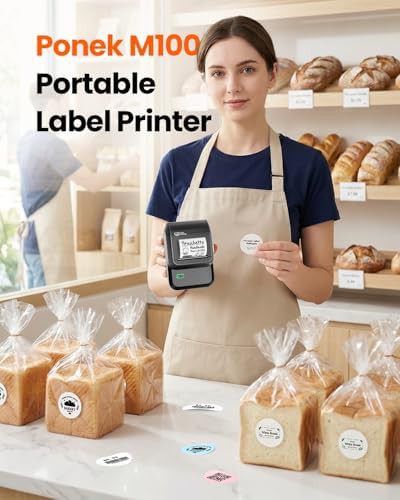 Portable bluetooth printer with three tapes — photo 3