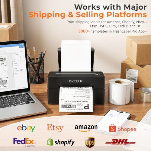 Wireless thermal shipping label printer for business — photo 4