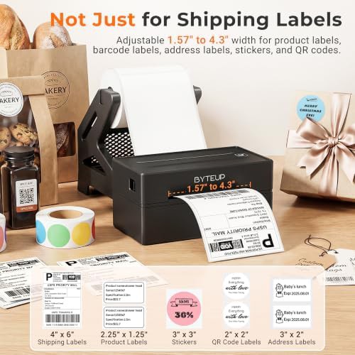Wireless thermal shipping label printer for business — photo 5