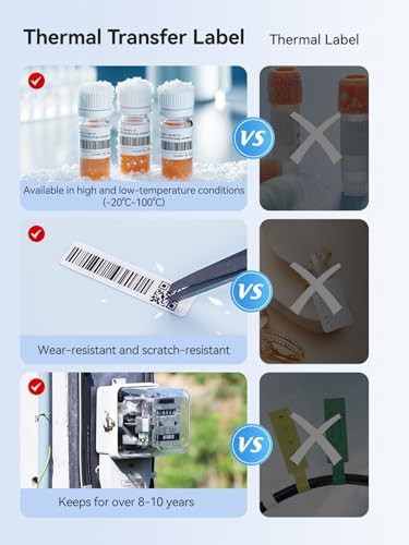 Blue waterproof thermal transfer label printer — photo 4