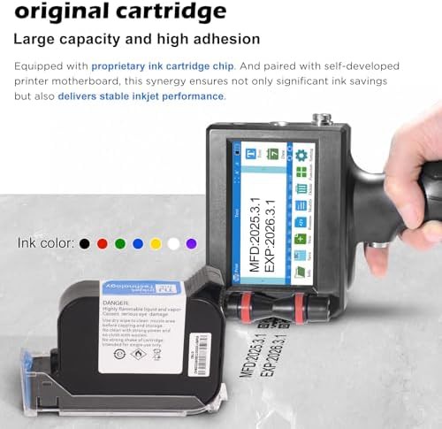 Handheld inkjet coding and barcode printer — photo 5
