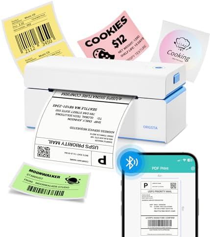 Wireless mailing label printer for four by six