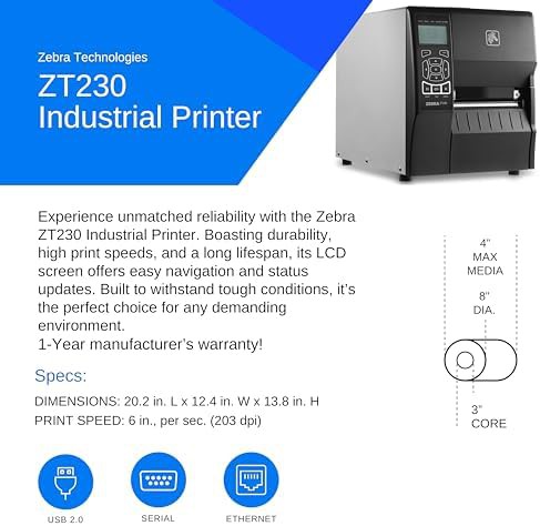 Industrial thermal transfer printer with LCD screen — photo 3
