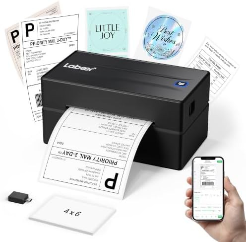High speed wireless shipping label printer