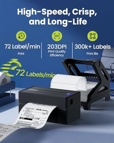 High speed wireless shipping label printer — photo 3