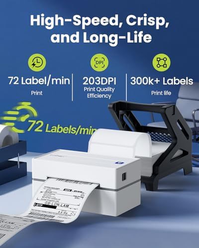 Professional wireless thermal shipping printer — photo 3