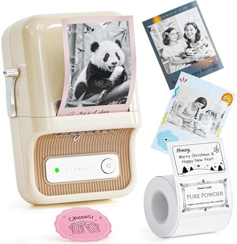 White high resolution label maker with red black support