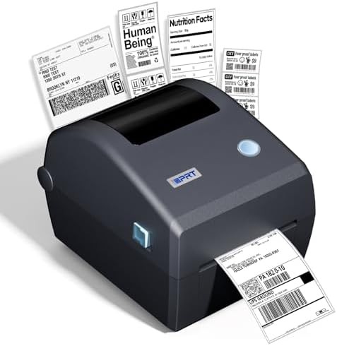 Industrial thermal shipping printer with USB