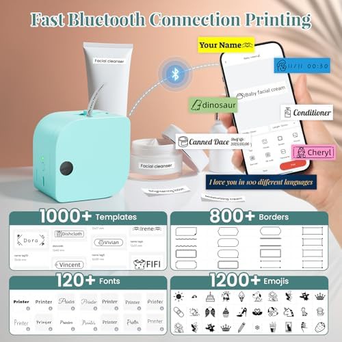 Bluetooth small ribbon label printer — photo 5