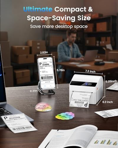 Bluetooth shipping label machine for 4x6 — photo 4