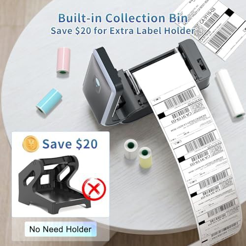 Portable battery powered thermal shipping printer — photo 5