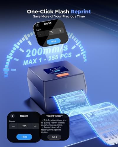 Shipping printer with touchscreen and bin — photo 3