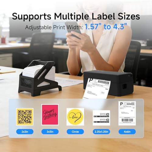 Wireless Android thermal label printing station — photo 3