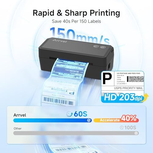 Wireless Android thermal label printing station — photo 4