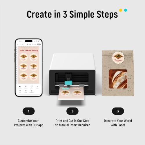 Color sticker printer and cutting machine kit — photo 3