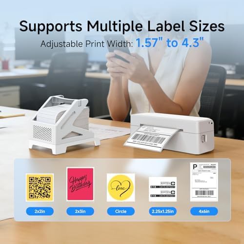 Compact Android Bluetooth shipping label maker — photo 3