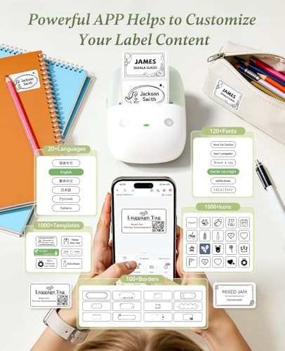 Green two inch portable thermal label printer — photo 4
