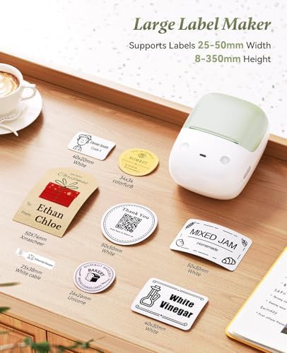 Green two inch portable thermal label printer — photo 5
