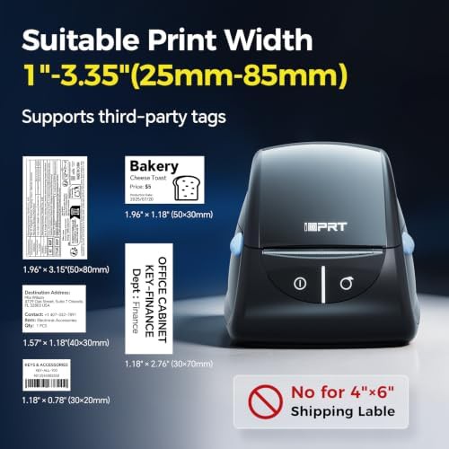 Adjustable width thermal label maker — photo 3