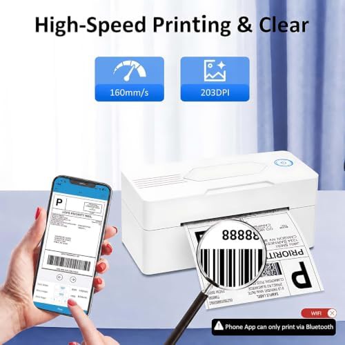 Portable 4x6 bluetooth shipping label printer — photo 5