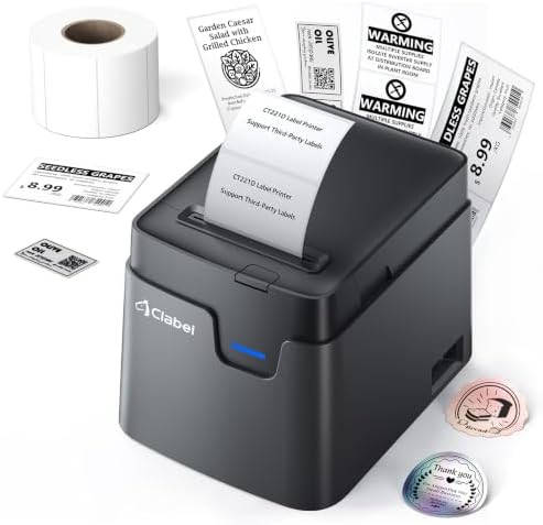 Desktop Bluetooth barcode label printer 2 in
