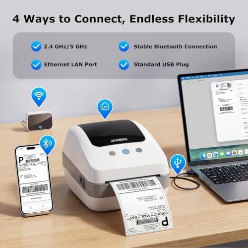Dual band wifi high speed label printer — photo 3