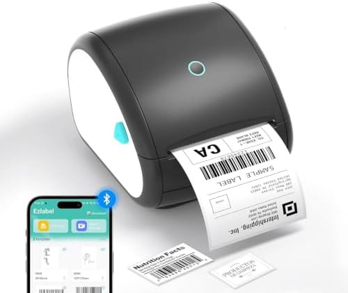 Wireless thermal shipping label printer