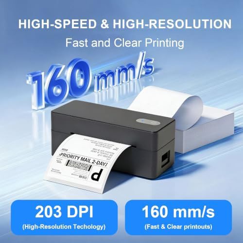 Wireless desktop thermal shipping label printer — photo 4
