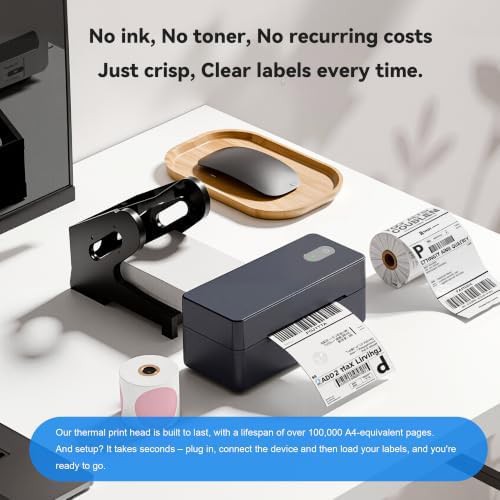 Wireless desktop thermal shipping label printer — photo 5