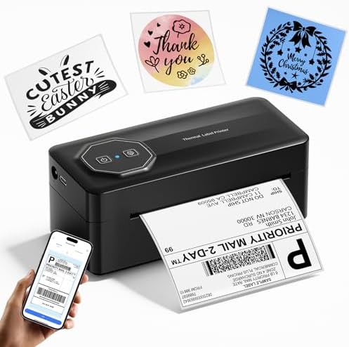 Thermal shipping label printer 4x6 inch